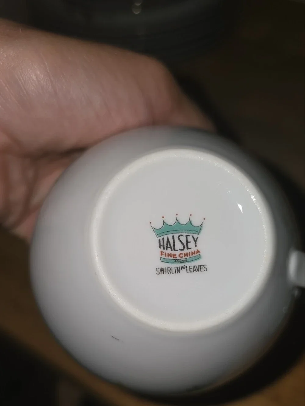 Vintage White Porcelain Creamer and Sugar Set By Halsey Fine China
